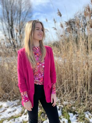 Foto van Perla Nerla blazer roze 