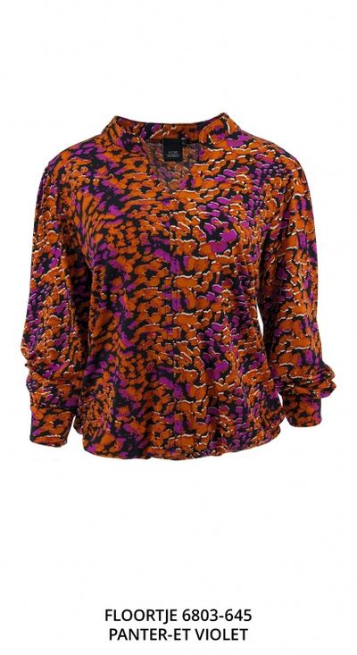 Foto van Fos blouson floortje panter violet 