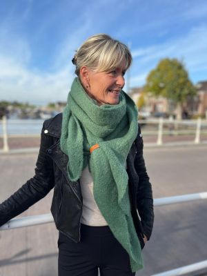 Foto van Sjaal cosy winter groen