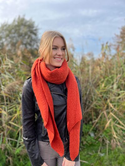 Foto van Sjaal cosy winter brique