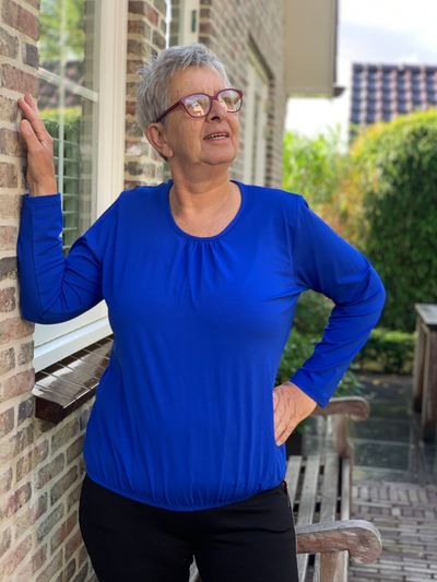 Foto van Ilona's blouson cobalt