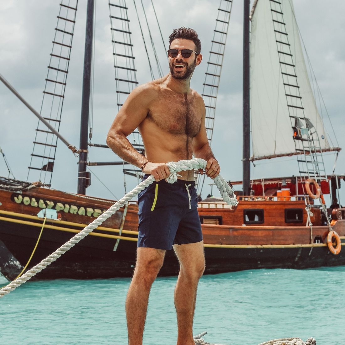 Miami Sanwin Blue, gedragen
