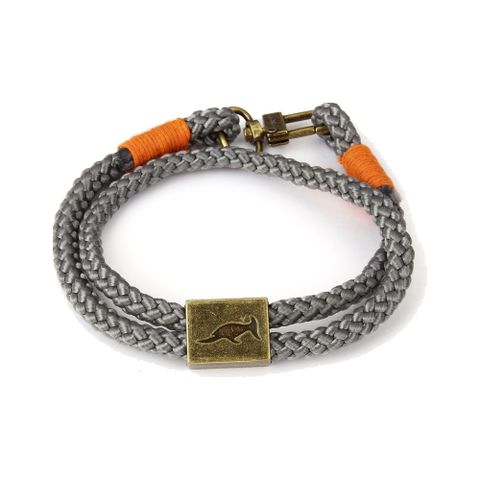Armband Orlando Grijs/Oranje