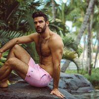 Afbeelding van Short de Bain Tampa Solid Flamingo Pink