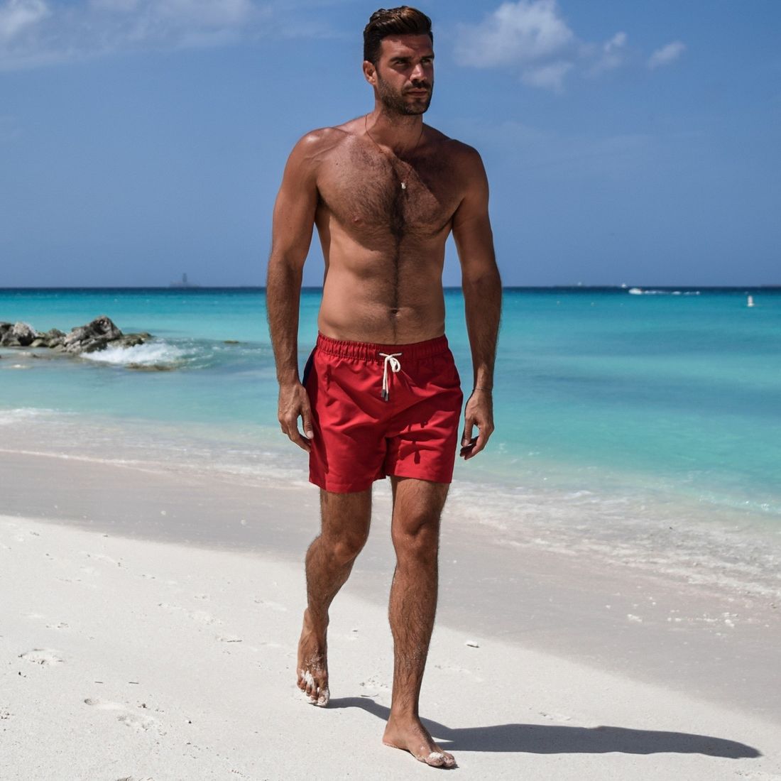 Miami Apple Red, getragen