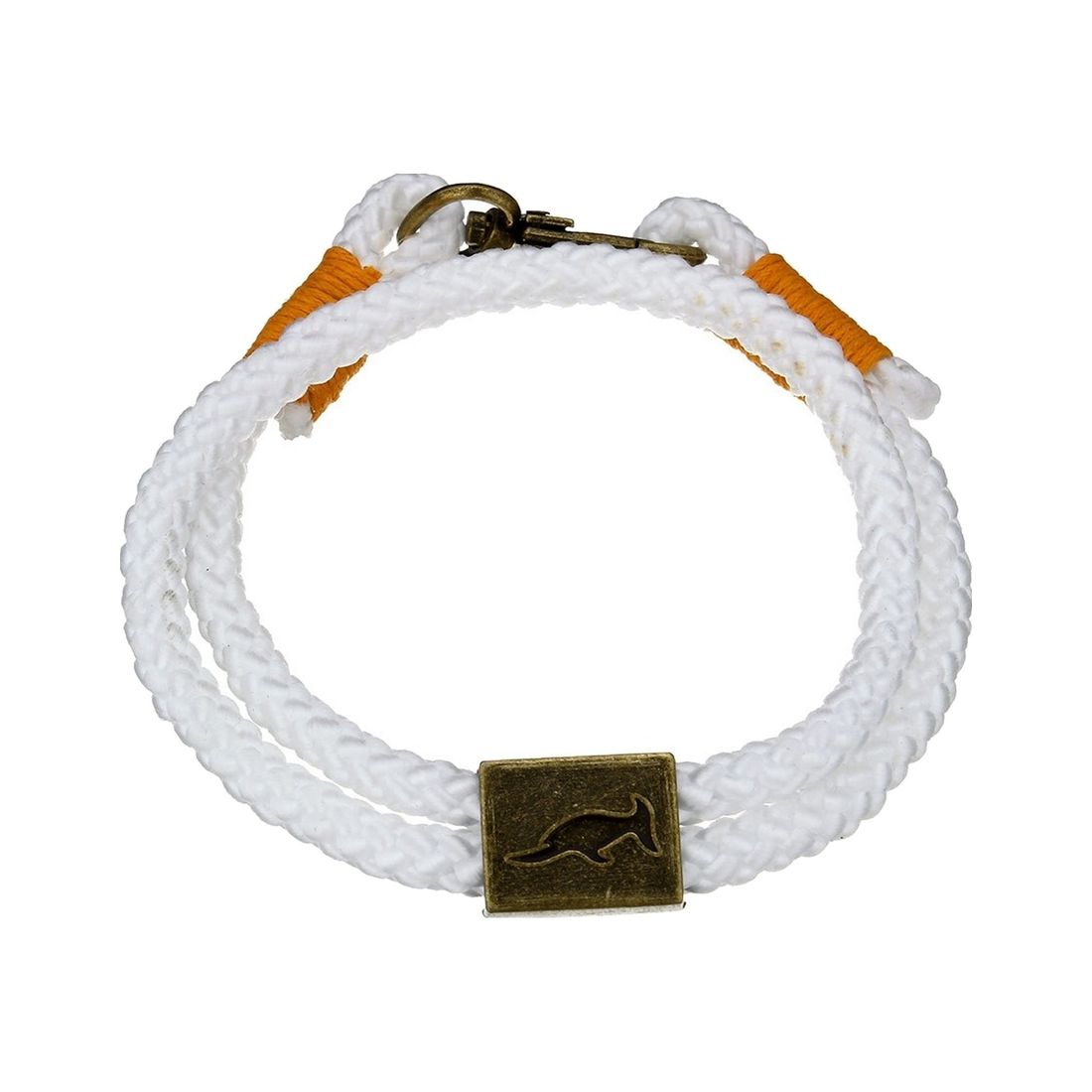 Bracelet Orlando Blanc/Orange, porté