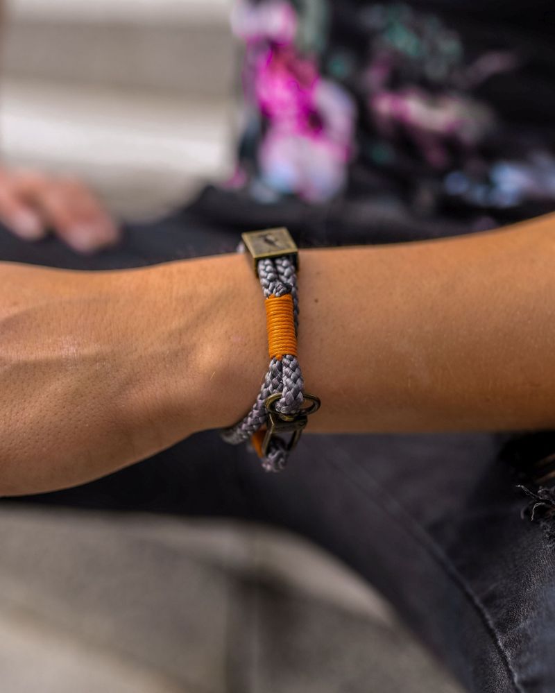 Orlando Armband Grau/Orange, Foto 3
