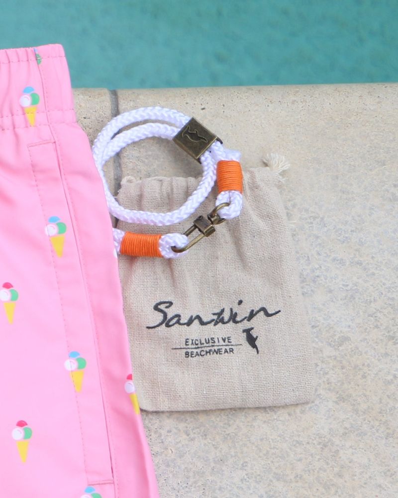 Bracelet Orlando Blanc/Orange, photo 3