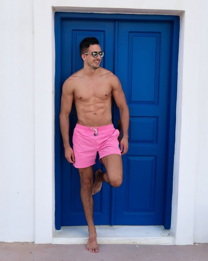 Miami Deep Pink, getragen von Ewout