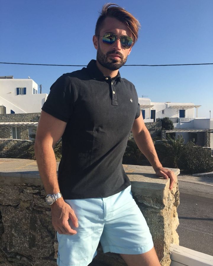 Tampa Stripes Maya Blue, worn by Julien