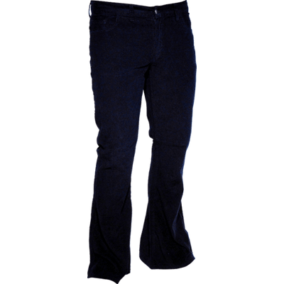 Foto van Chenaski | Ribcord retro broek wijdepijp normale lengte Navy blauw