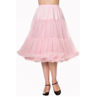 Foto van Banned | Petticoat Lifeforms lang met extra volume, licht roze