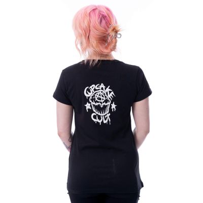 Foto van Cupcake Cult | T-shirt Baby Bats zwart met witte opdruk