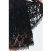 Afbeelding van Jawbreaker | Kuitlange romantische Gothic rok met laagjes kant