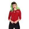 Afbeelding van Collectif | Cardigan Charlene Rock Roll rood
