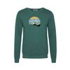 Afbeelding van Green Bomb | Trui sweater Bike downhill, jungle green bio katoen