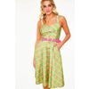 Afbeelding van Voodoo Vixen | Retro jurk Vita Rainbow, mintgroen tartan