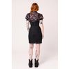 Afbeelding van Hell Bunny | Stoere aansluitende Pinafore jurk Raye van zwarte denim 