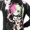 Afbeelding van Heartless | Hex Bear varsity jacket met afritsbare mouwen en capuchon