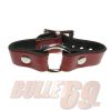 Afbeelding van Bullet69 | Rood leren armband met O-ring