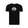 Afbeelding van Green Bomb | T-shirt Nature kayak, zwart bio katoen