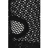 Afbeelding van Banned | Mesh crop top Lilith, zwart jaren 80 fishnet gaas