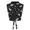 Afbeelding van Banned | Rock'n Roll sleeveless blouse Marilou roze blauw, zwaluwen