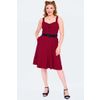 Afbeelding van Voodoo Vixen | Vintage inspired curve, flare dress with heart buckle