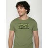 Afbeelding van Green Bomb | T-shirt Magic Forest, Dark seed groen, bio katoen