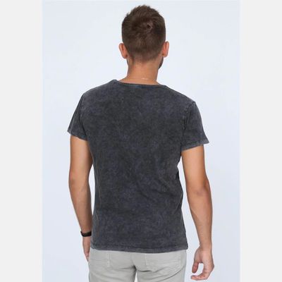 Foto van S-Ponder | Heren T-shirt Forever famous, zwarte-grijze stonewash 