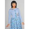 Afbeelding van Collectif | Blauwe retro cardigan Jessie butterfly field