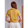 Afbeelding van Banned | Gele Cardigan Penny flower met korte mouw en bloemen borduursels, Queensize