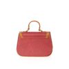 Afbeelding van Banned | Handtas Cartel Satchel rood met bruine randjes en retro gespjes