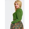 Afbeelding van Voodoo Vixen | Groene jaren '50 trui met ingebreide vintage eekhoorn