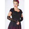 Afbeelding van Banned | Gothic Evanora vingerloze armstukken met spinneweb