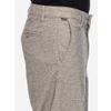 Afbeelding van ATO Berlin | Broek Danyel van grijze katoen linnenmix