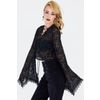 Afbeelding van Jawbreaker | Zwart kanten top met veter detail en Bell sleeves 