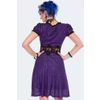 Afbeelding van Jawbreaker | Flare dress met paarse zebra print en lace details