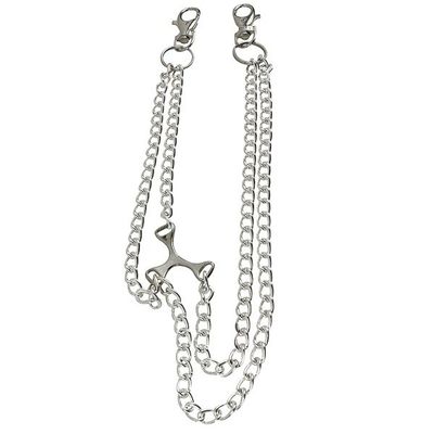 Foto van Bullet69 - Sleutelhanger met dubbele ketting en schakel