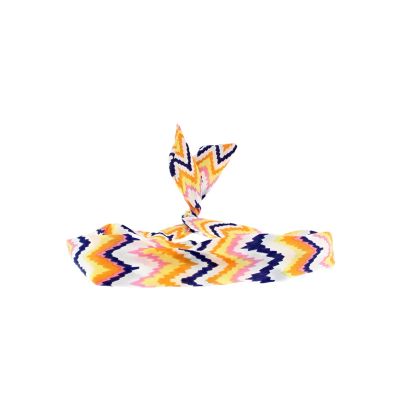 Zacharia | Multi zigzag oranje ijzerdraad haarband