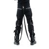 Afbeelding van Chemical Black | Goth-punkbroek Abram met ritsen, gespen en banden