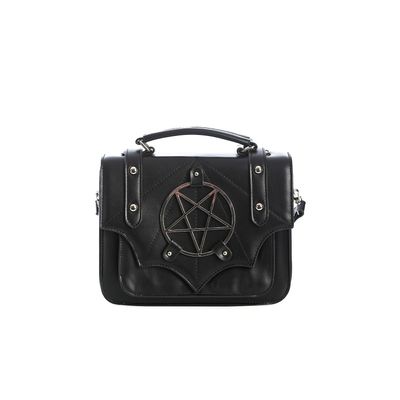 Foto van Banned | Gothic wicca schoudertas Moloch Pentagram