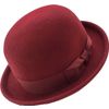 Afbeelding van Major wear | Bolhoed, zachte rode bowler 