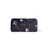 Afbeelding van Banned | Portemonnee Space cat, zwart met galaxy kat print