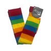 Afbeelding van Flirt | Over de knie sokken met brede regenboog strepen