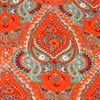 Afbeelding van Chenaski | Singlet hemd zonder mouw, Paisley oranje turquoise