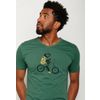 Afbeelding van Green Bomb | T-shirt animal sloth cruiser, groen bio katoen