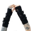 Afbeelding van Poizen Industries | Armwarmers Willow zwart met gespen
