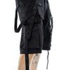 Afbeelding van Poizen Industries | Industrial korte broek Lupin zwart met straps en zakken