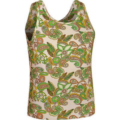 Foto van Chenaski | Singlet hemd zonder mouw, Paisley green